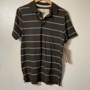 NWT Urban Pipeline blue stripes brown shirt sz M